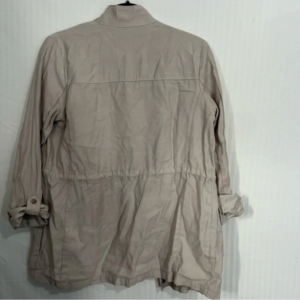 Zara‎ Open Front Drape Utility Cardigan Jacket S - Picture 3 of 4